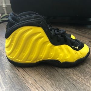 Yellow kids Foamposites Size 2